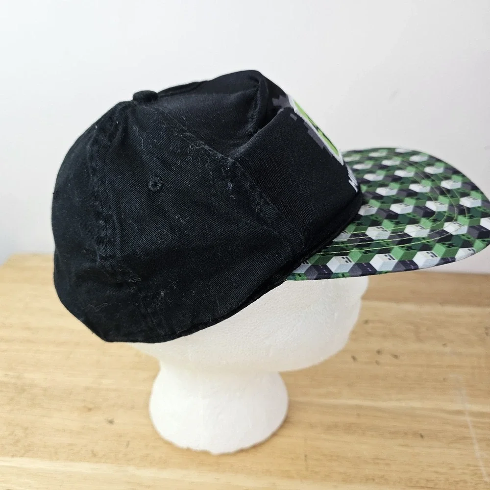 Minecraft Creeper boys/girls‎ Baseball Cap Hat Youth Size OSFM Black Green